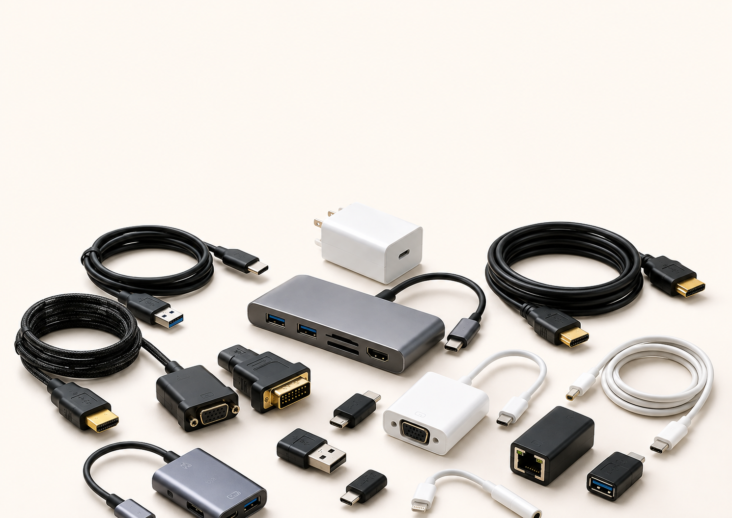 cables and adapter