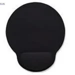 WRIST-REST BLACK MOUSE PAD