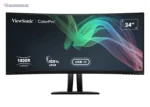 34IN COLORPRO 21:9 CURVED UWQHD MONITOR WITH 75HZ, FREESYNC, 100W USB C, RJ45 AN